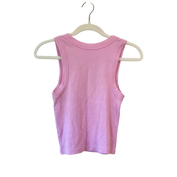 Daily Drills Logo Ribbed Tank Pink - Picture 5 of 8